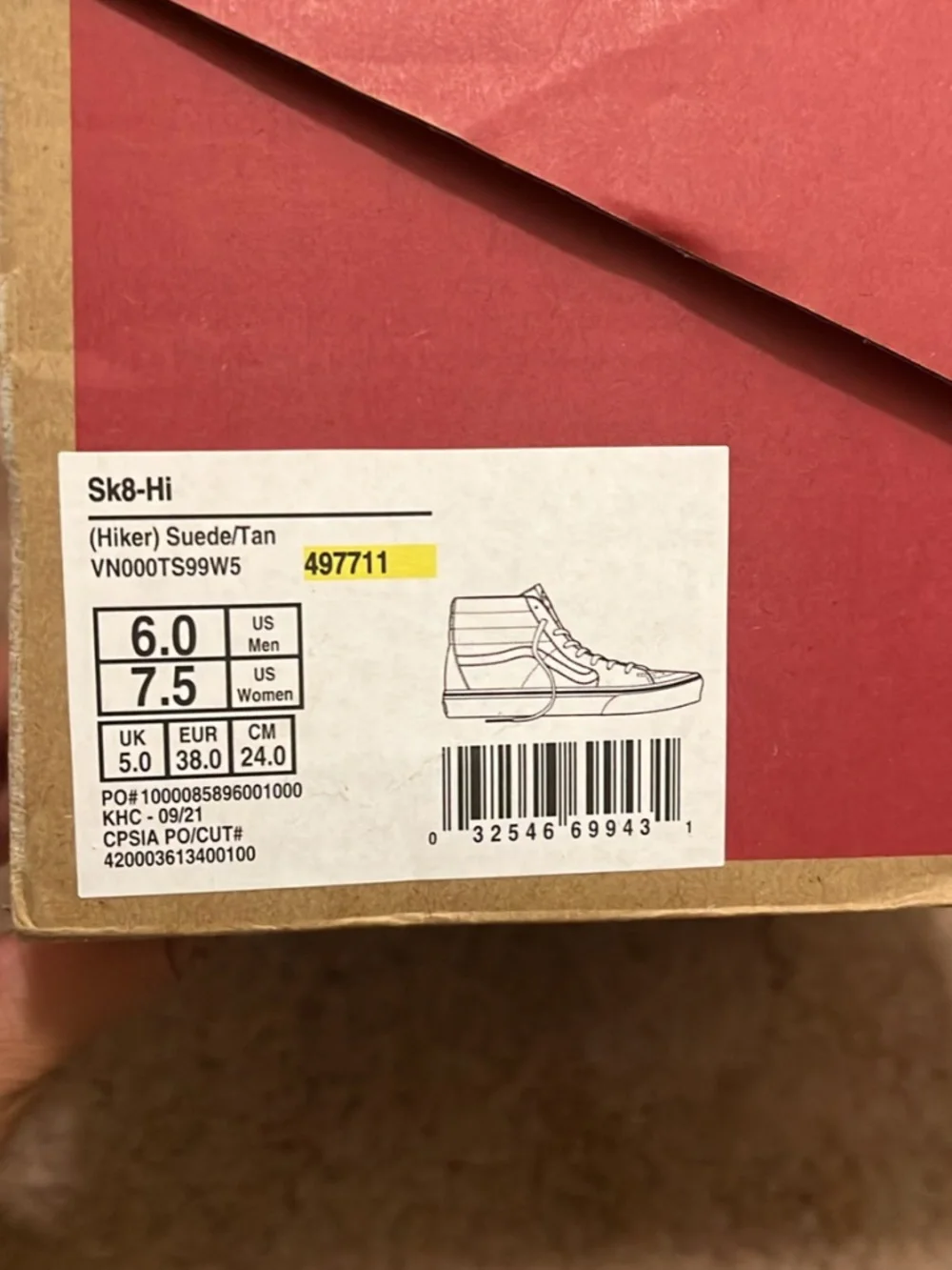 SK8-HI suede/tan - Picture 2 of 6